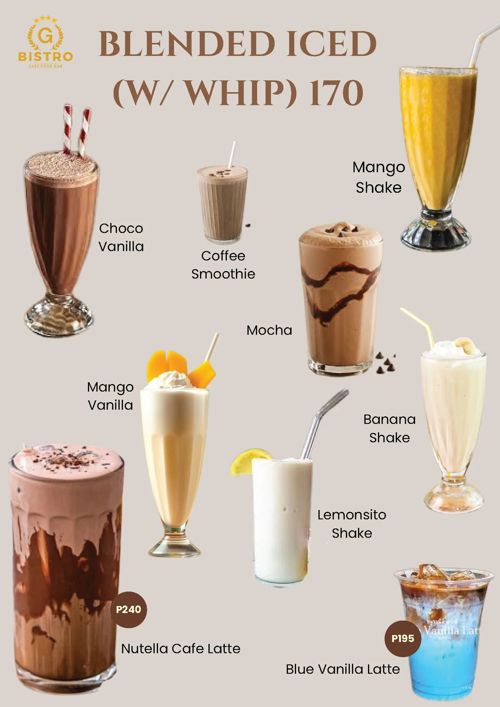 G Bistro menu — page 11
